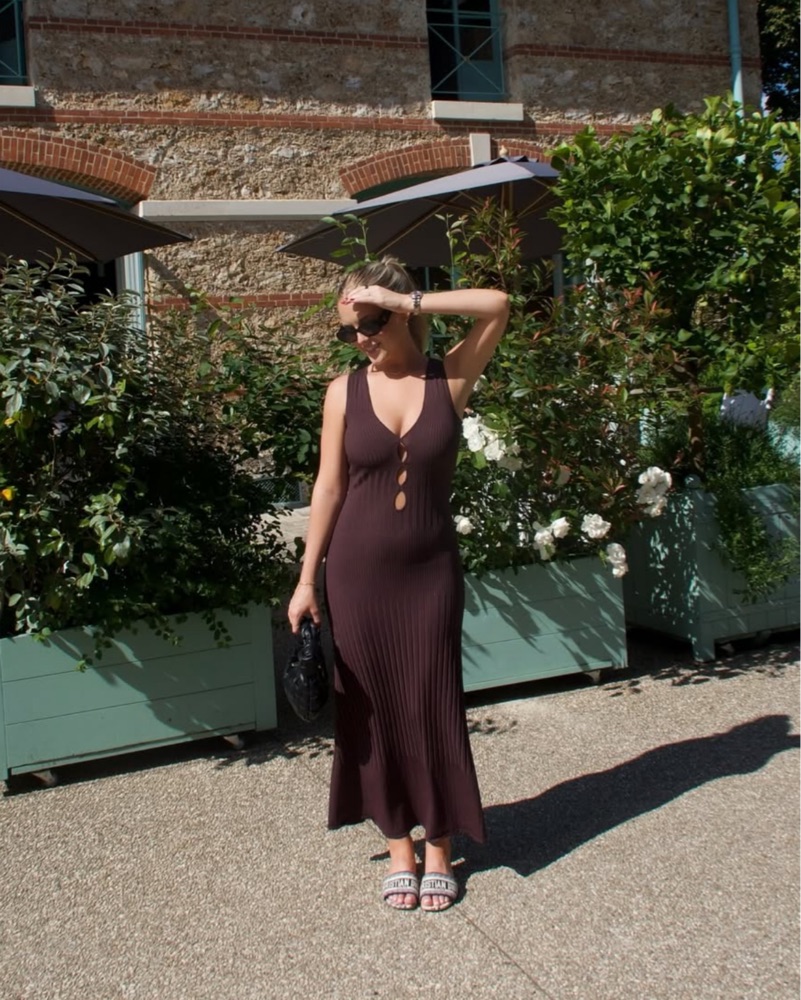 sachin and babi light blue dress Navy Blue Maxi Dress - Asymmetrical Maxi Dress - Pleated Dress main image 1