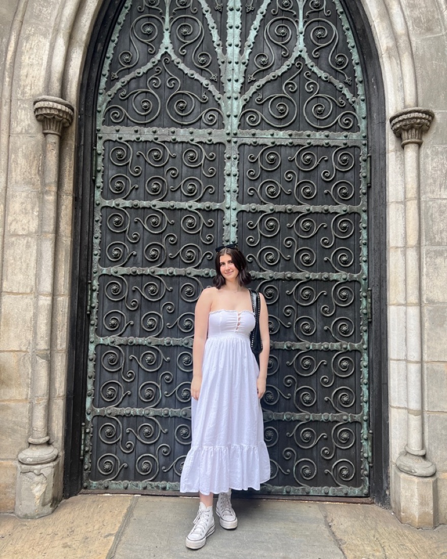 Strapless Midi White Dress - Image 3