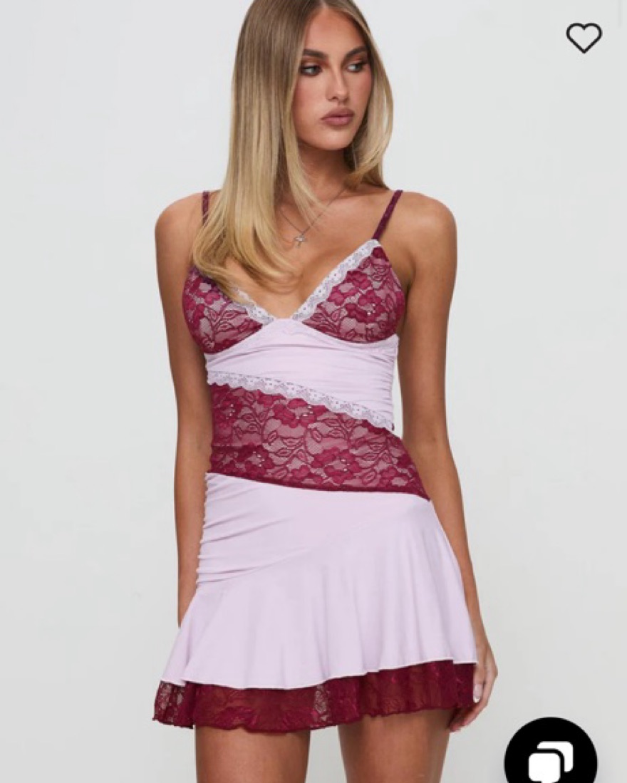 pink satin dress with black lace Colors 3436 Prom Dress - Black main image 0