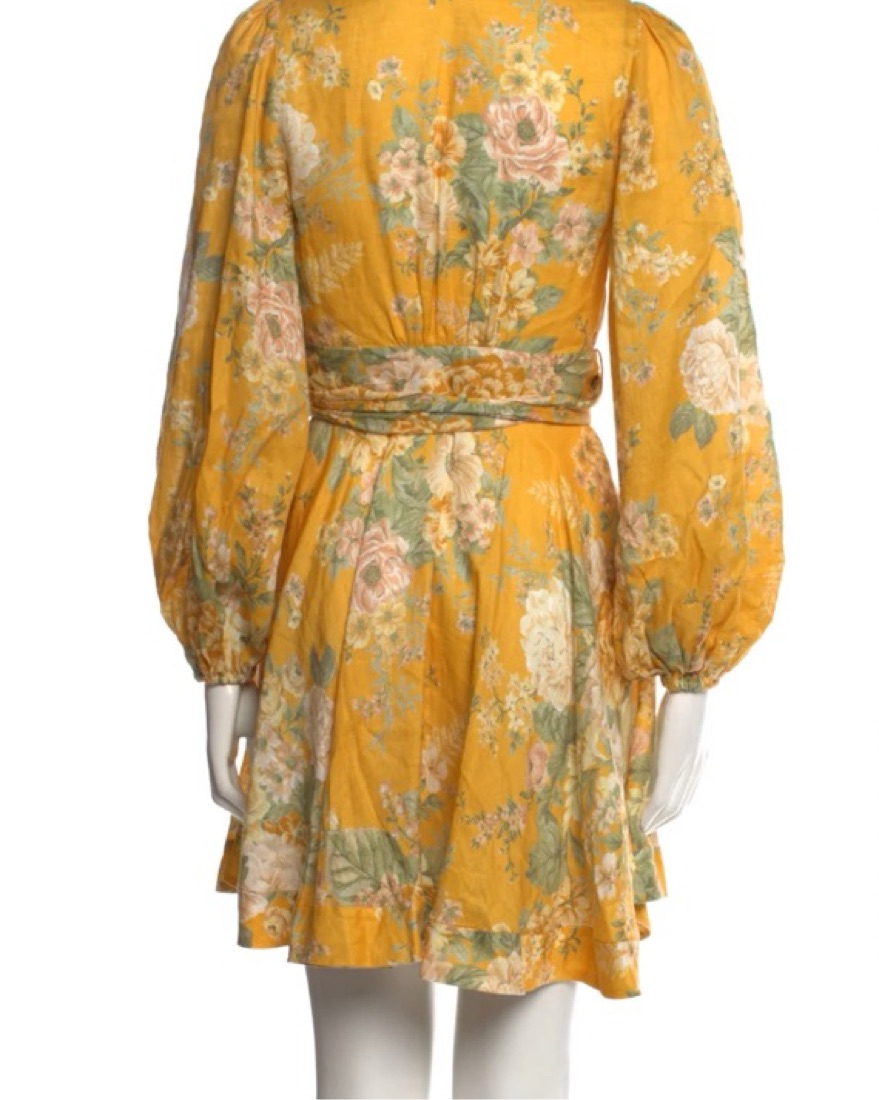 Zimmerman yellow Wrap Dress by Zimmermann - Pickle