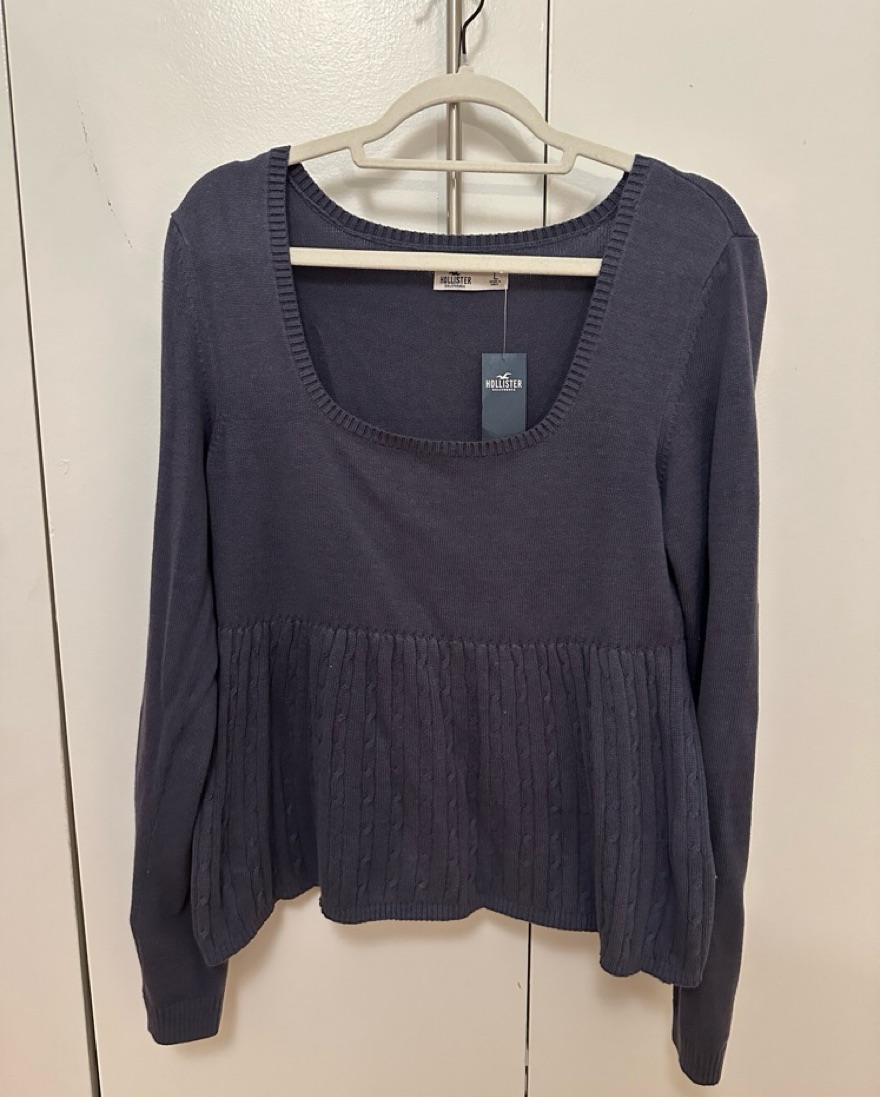 Hollister Long Sleeve Babydoll Sweater - Image 2