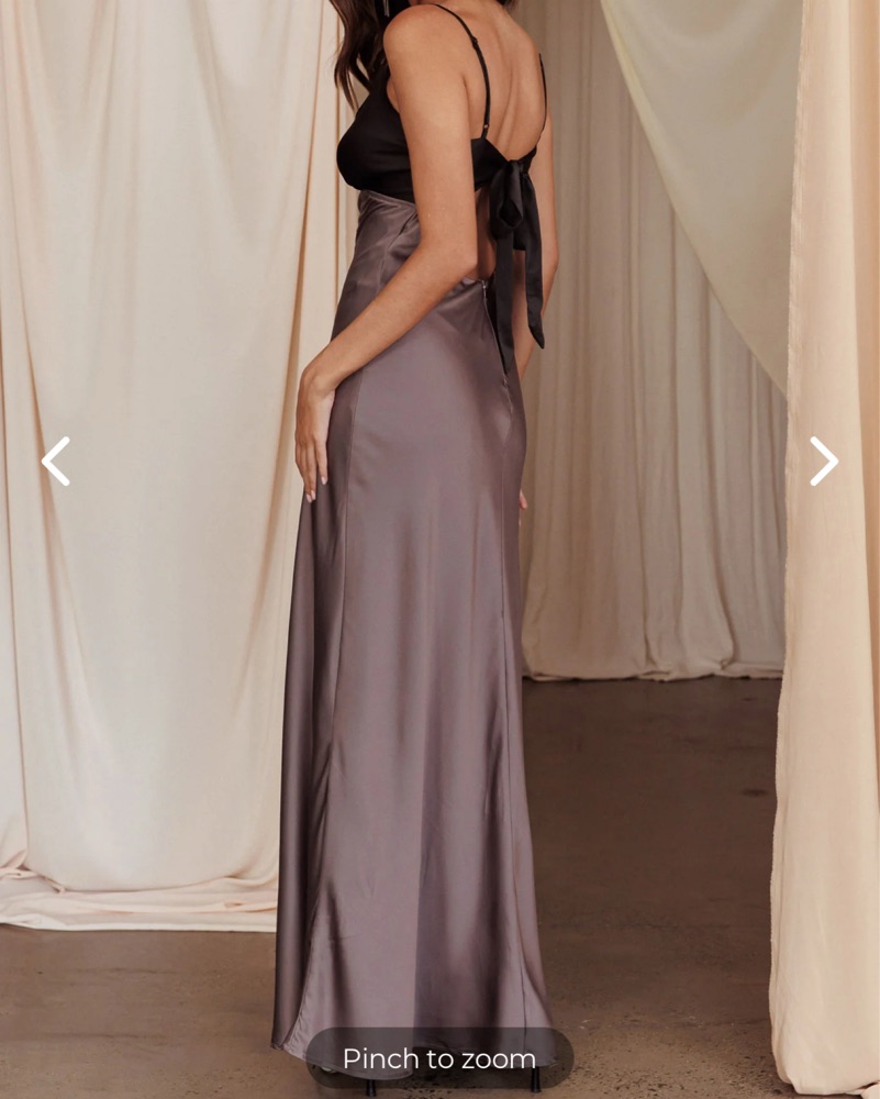 Flora Satin Steel Me Away Maxi Dress by Peppermayo - Pickle