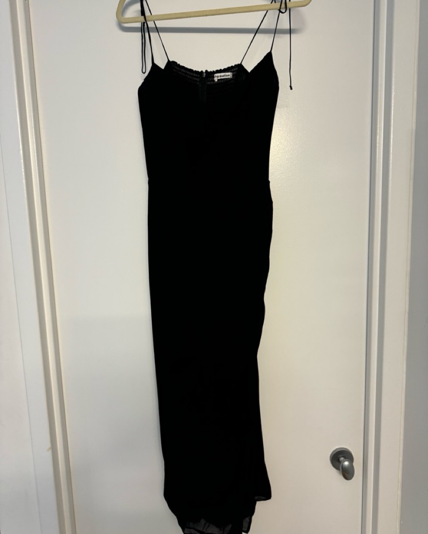 Reformation Kourtney Blck Dress  - Image 3