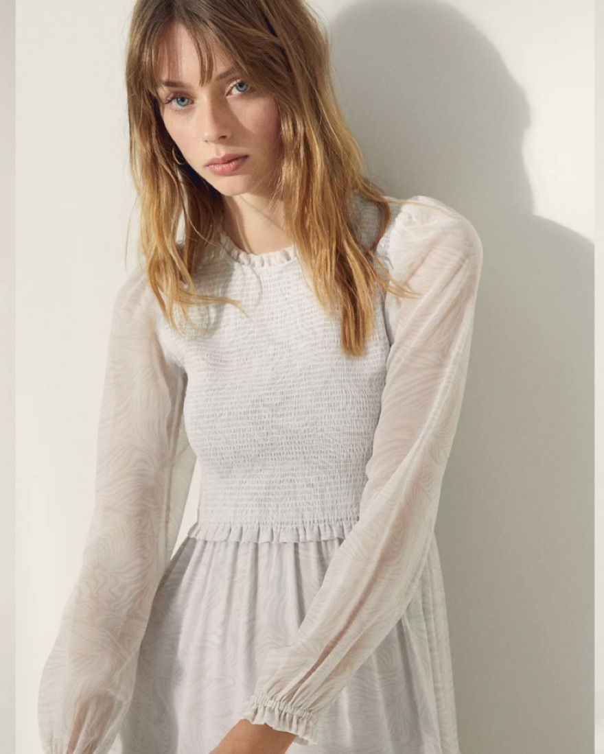 chinese dress ladies Kinsley White Lace Midi Dress main image 1