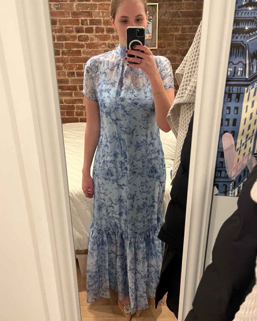 calluna dress blue rose Staud Women's Calluna Dress - Multi - Size M main image 1
