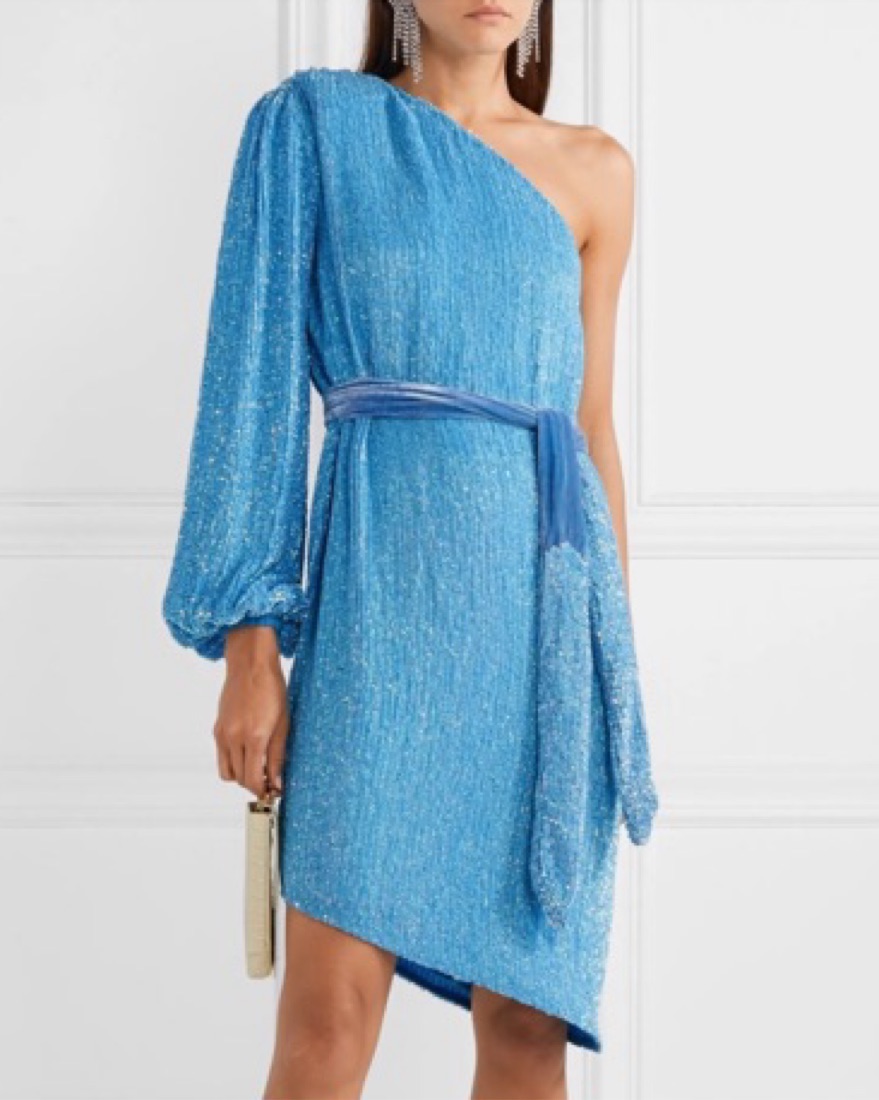 Blue Sparkly Retrofete Dress by Retrofete - Pickle