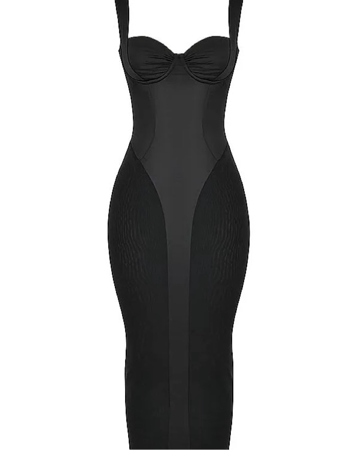 House Of CB Arielle Corset Midi Dress by House of CB - Pickle