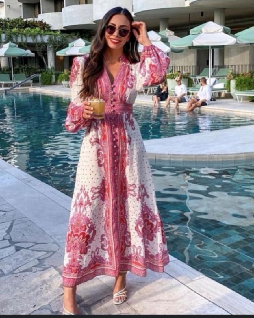 strapless open back dress Zimmermann dress Alchemy Button Mini 9142DS262 pink paisley – Marjon  Snieders