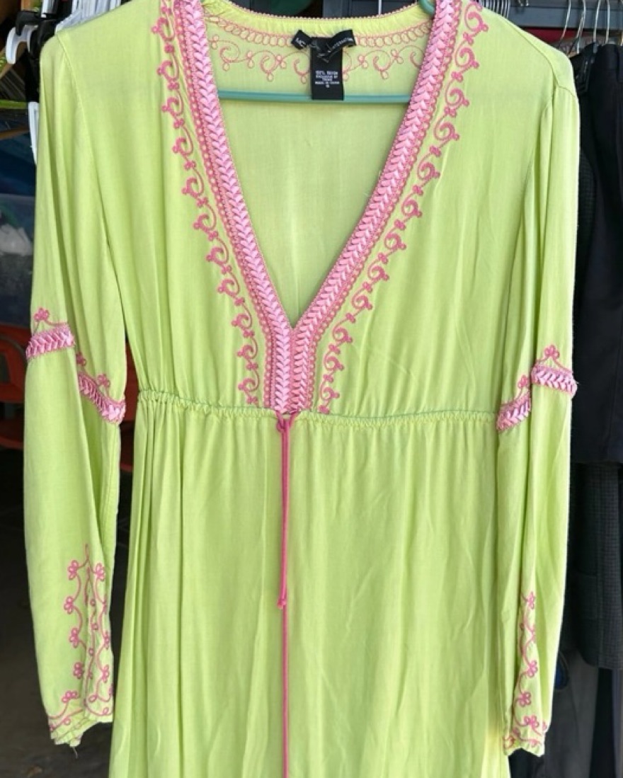 Green Vintage Tunic Dress - Image 3