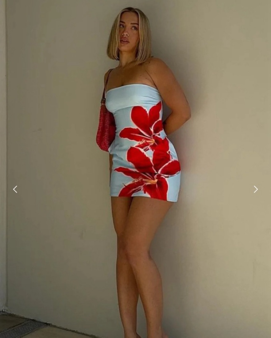 strapless open back dress Guilty Pleasure Strapless Glitter Mini Dress Red