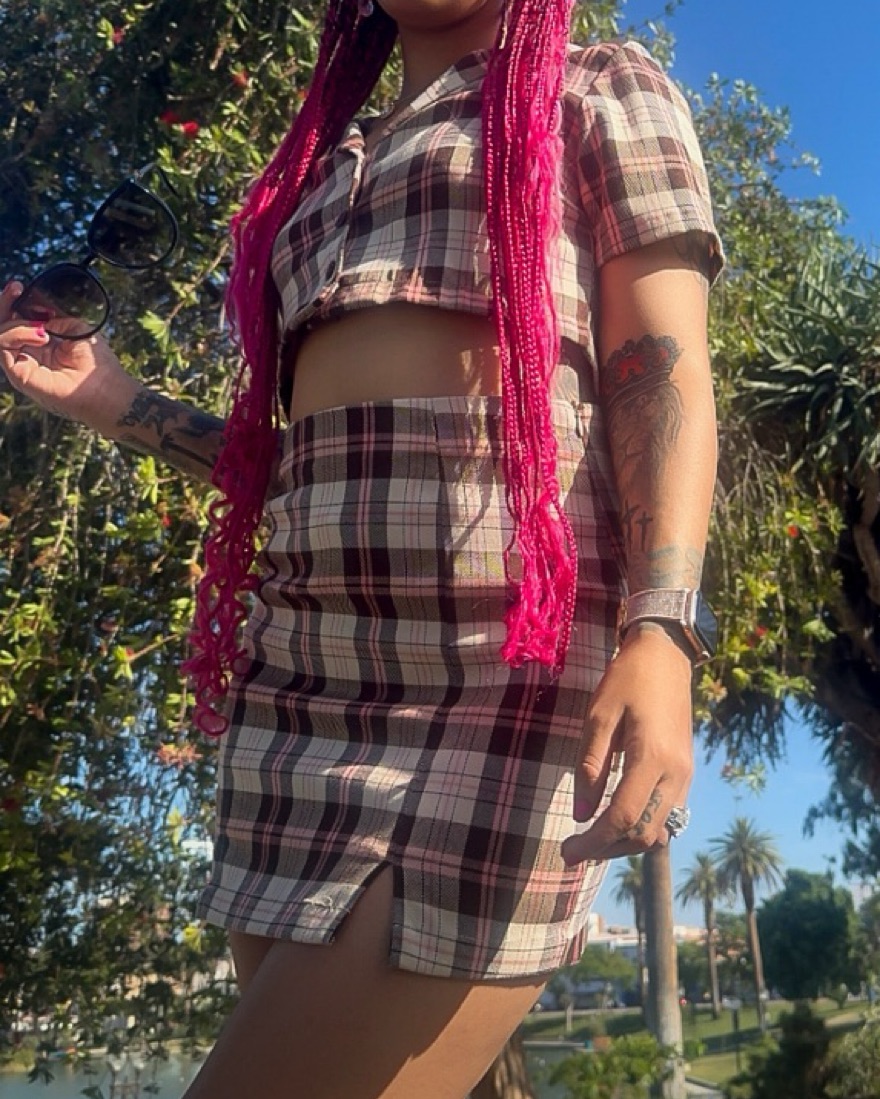 Plaid Skirt Set  - Image 2