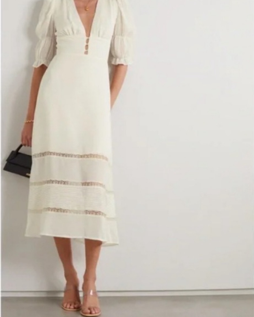 White Reformation Ginny Dress - Image 6