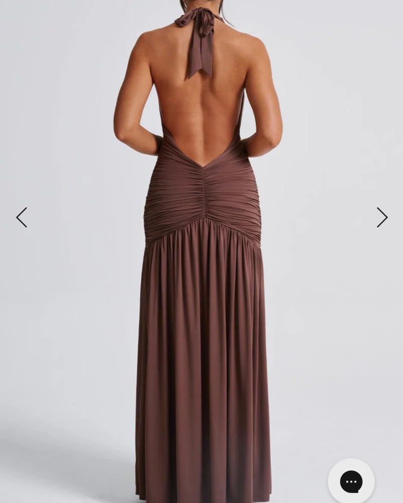 taupe bridesmaid dresses uk Sloane Square Neck Corset Mini Dress - Chocolate Brown main image 1