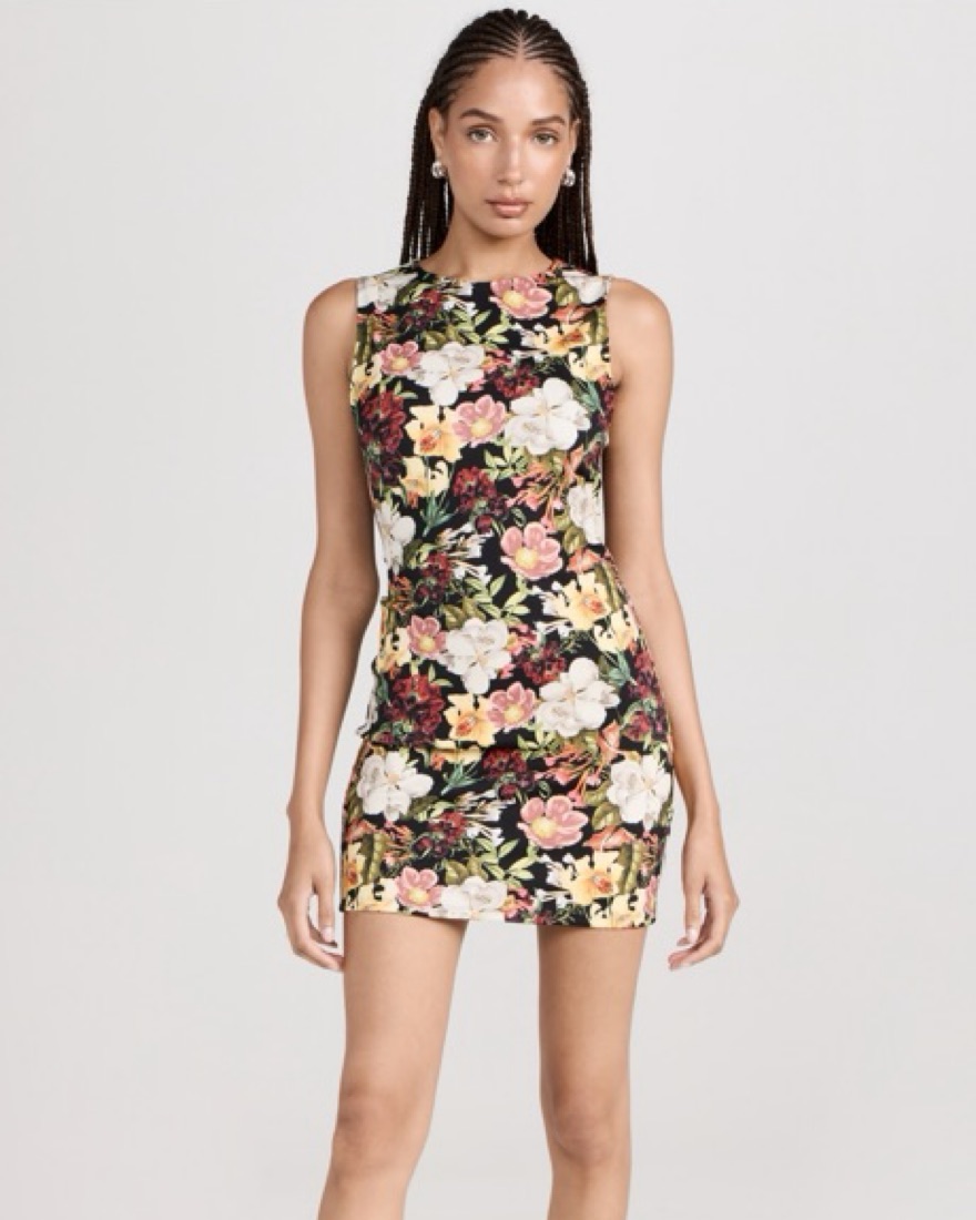 off shoulder knitted mini dress SELF-PORTRAIT