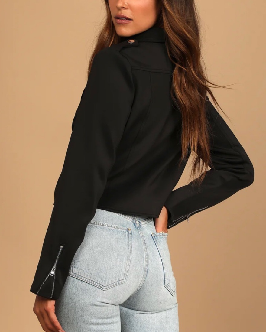 Blank NYC Black Moto Jacket - Image 2