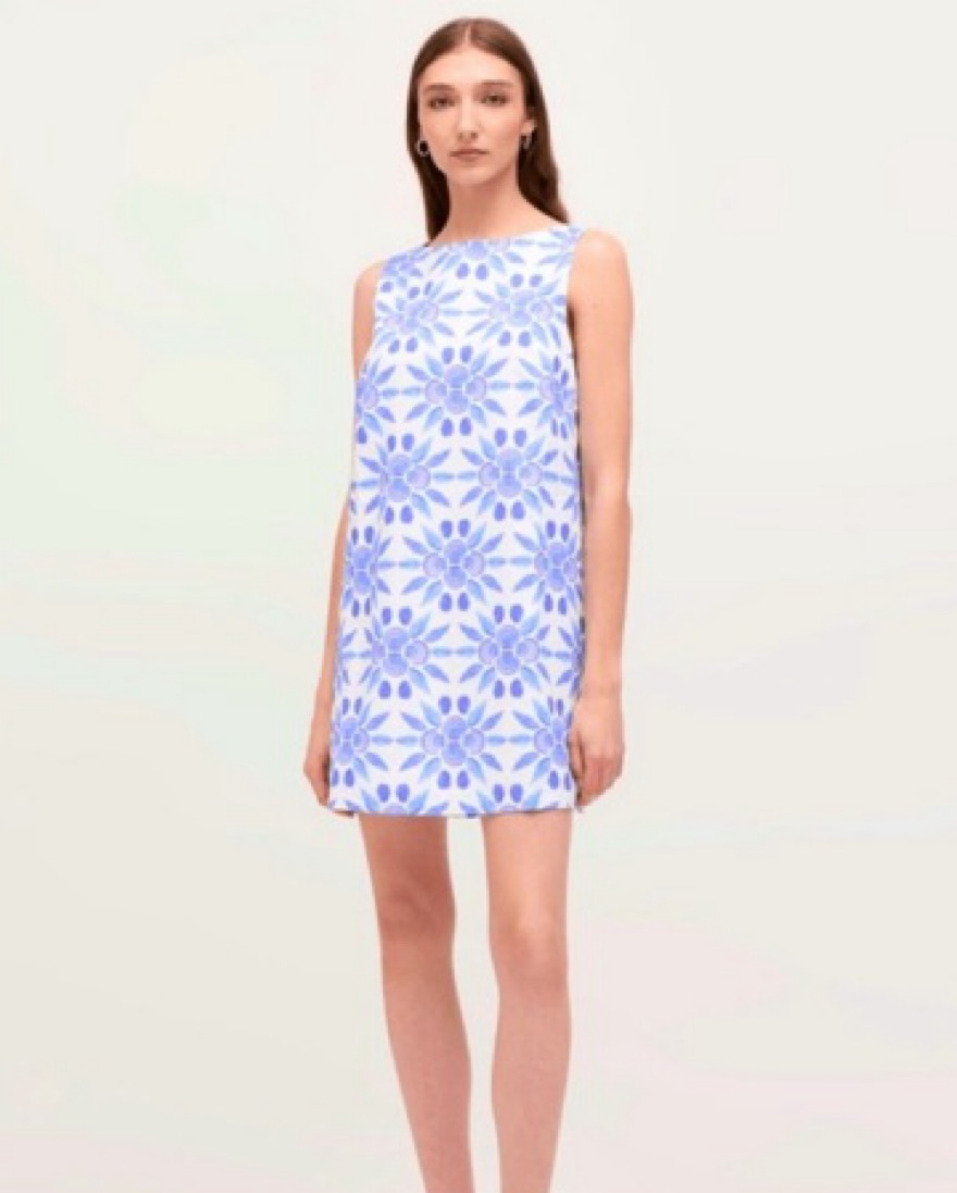 Hill House Home Charlie Dress Blue Shell by Hill House Home - Pickle