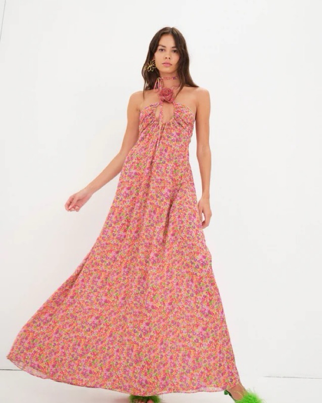 For Love & Lemons Suzette Maxi Dress by For Love & Lemons - Pickle