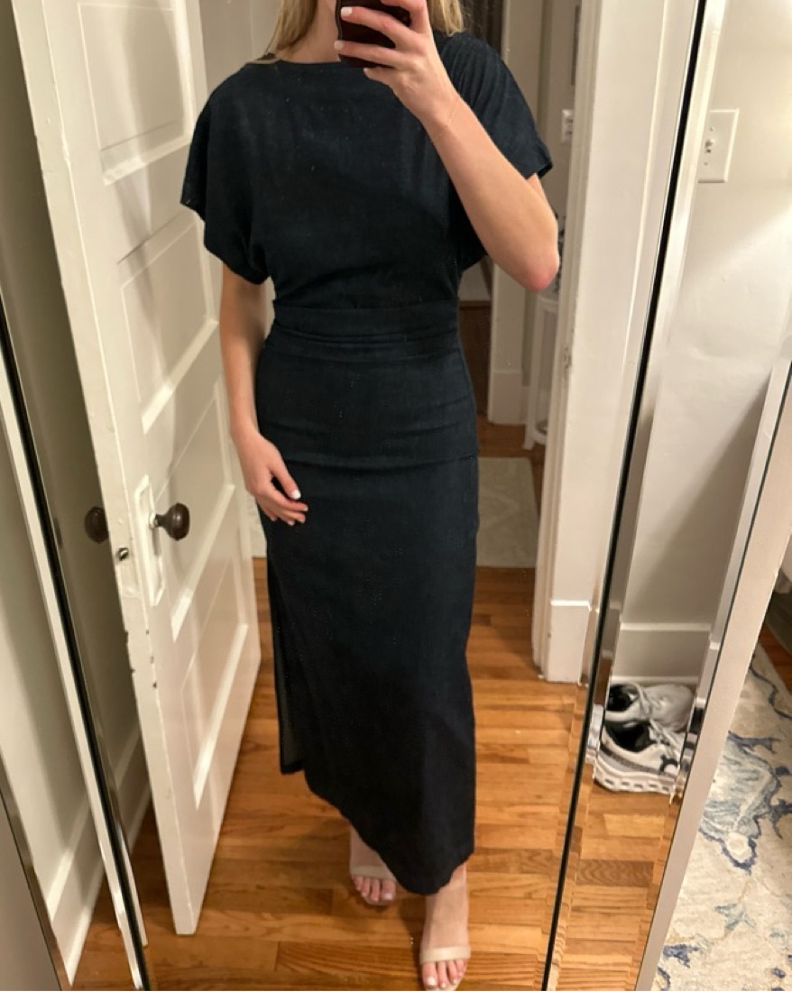 Denim Midi Dress - Image 1