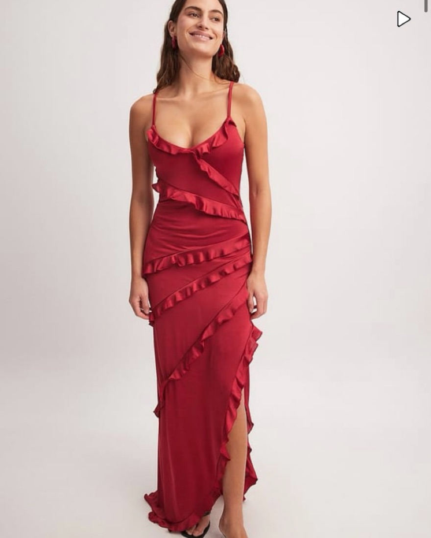 white christmas dresses Nude Date Night Dress – foxxiladi main image 0