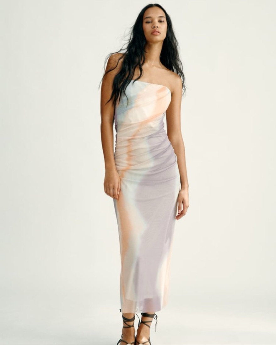 zara strapless mesh dress by Zara - Pickle