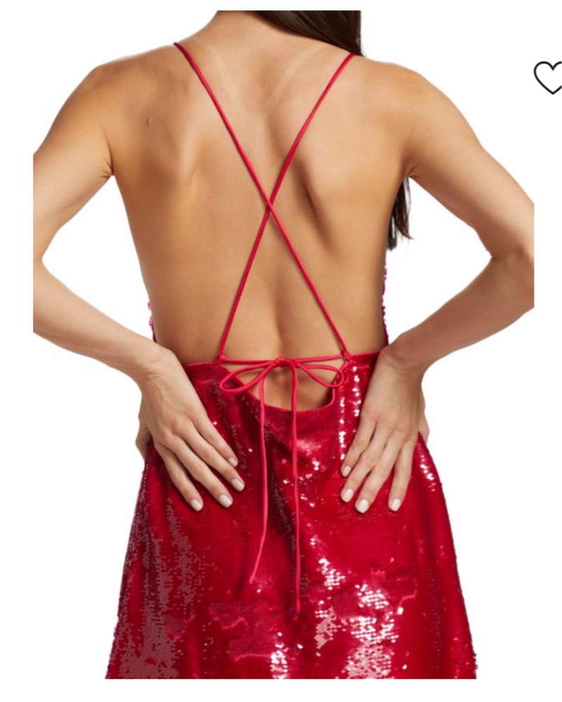 open lace back dress GANNI Women's Velvet Sequins Long Dress – Saint Bernard
