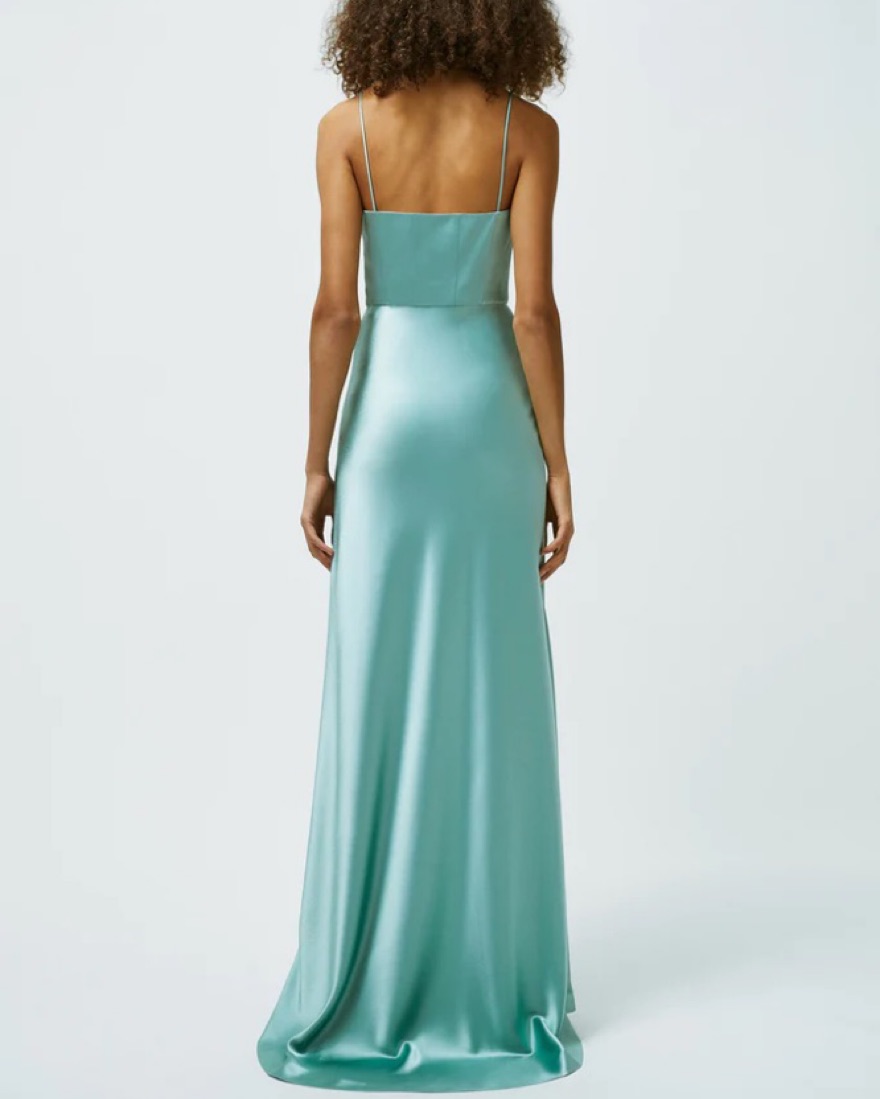 Galvan London Phoebe Bustier Dress by Galvan - Pickle