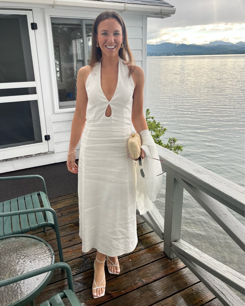 Cult Gaia Lianna White Halter Dress by Cult Gaia - Pickle