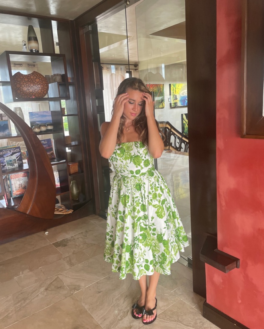 slim fit dress slacks Green Butterfly Dress main image 0