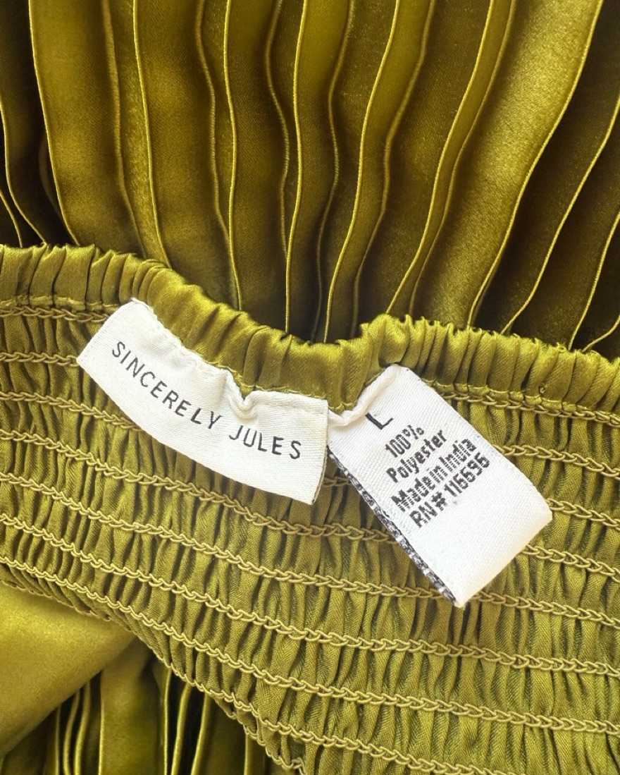 Sincerely Jules Olive Green Cutout Dress by Sincerely Jules - Pickle