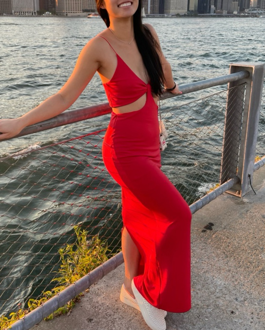 white christmas dresses HAVANA CUT OUT MAXI – THE DRESSING ROOM