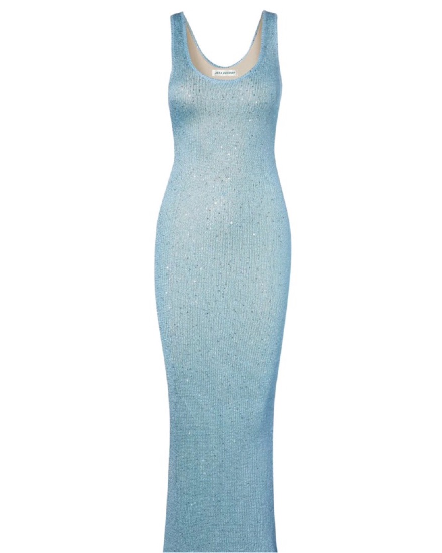 Asta Resort ANA DRESS - BAIA BLUE SEQUIN - Image 3