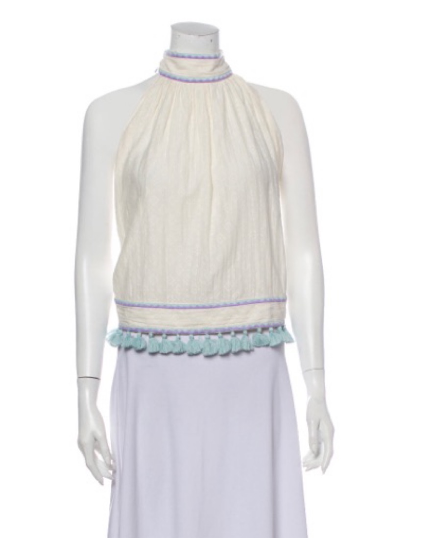 Talitha Mock Neck Backless Top - Image 1