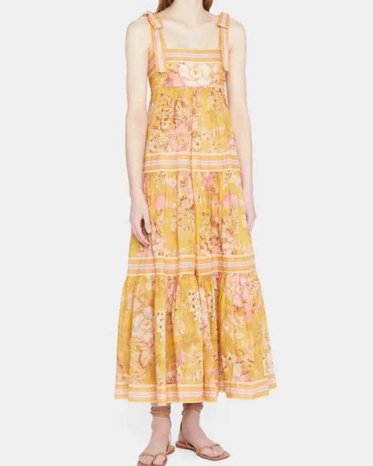 Zimmermann Pattie Empire Waist Dress by Zimmermann - Pickle