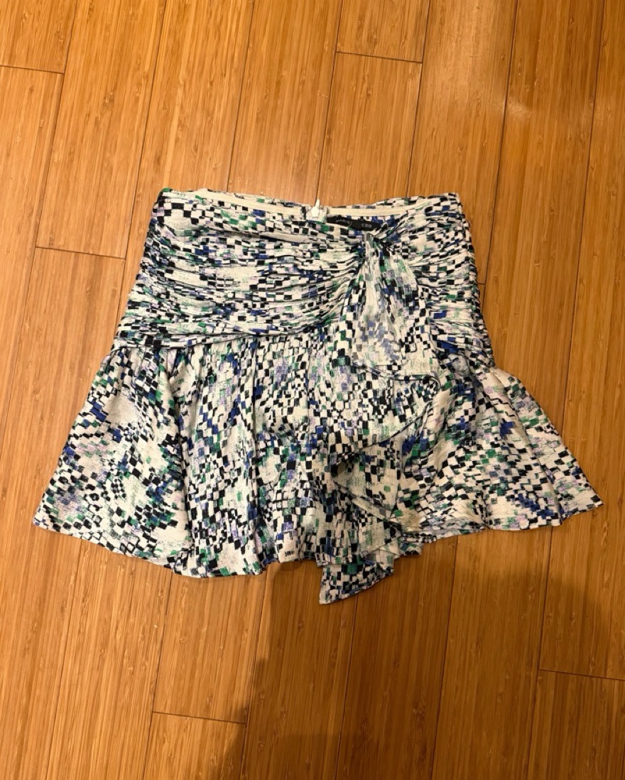 Marissa Webb Silk Print Skirt - Image 6