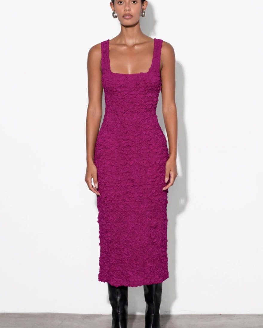 open lace back dress Mara Hoffman Dress Red main image 1