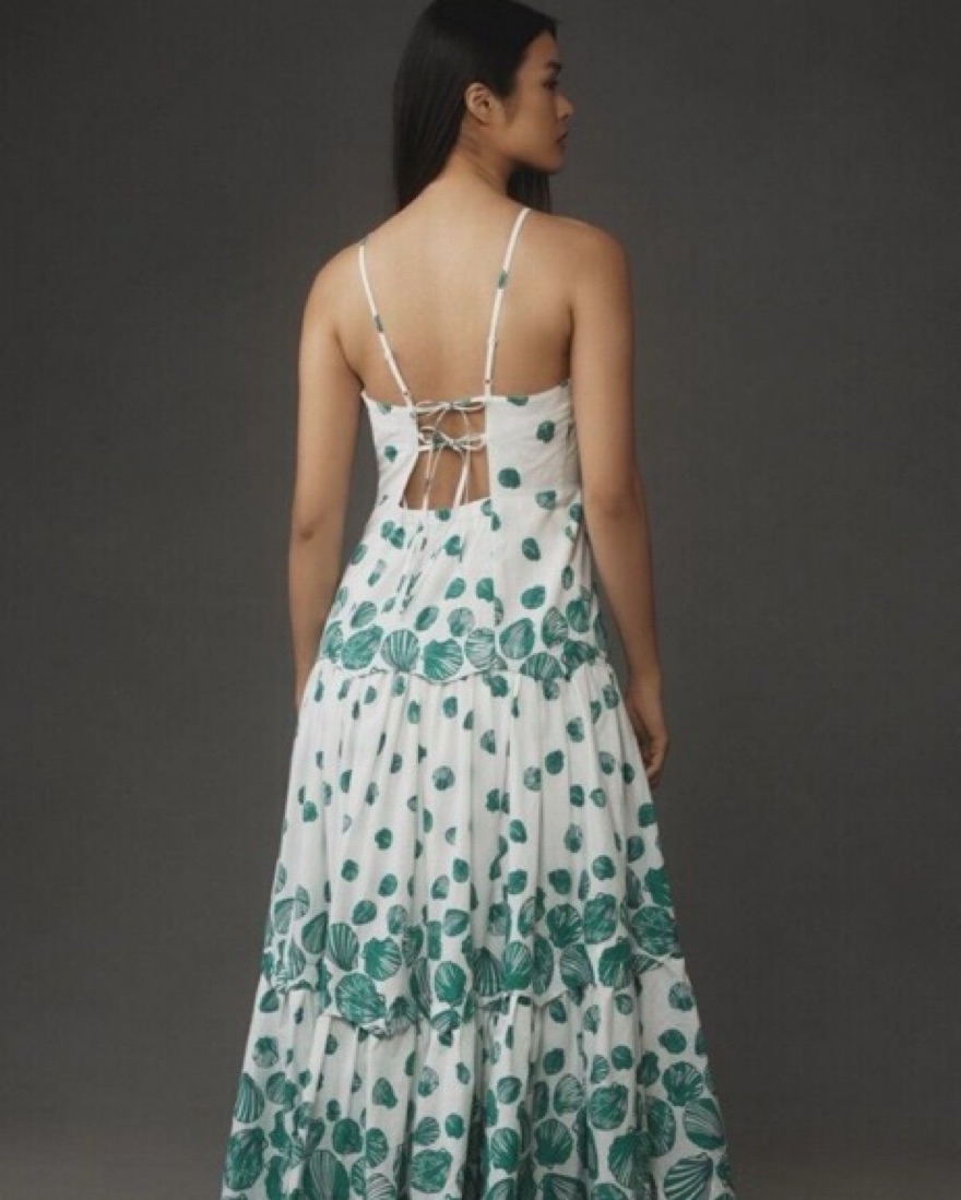 Anthropologie Halter Sea Shell Dress by Anthropologie - Pickle