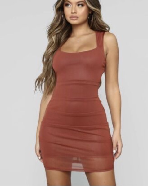 NWT All Meshed Up Dress in Marsala - XS - Image 1