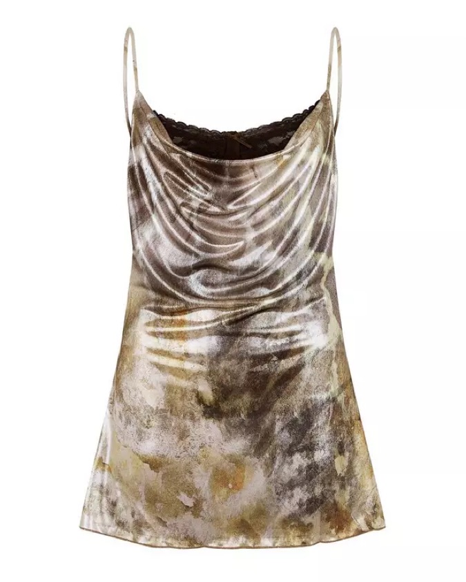 Leopard Metallic Mirage Mini Dress by Jaded London - Pickle