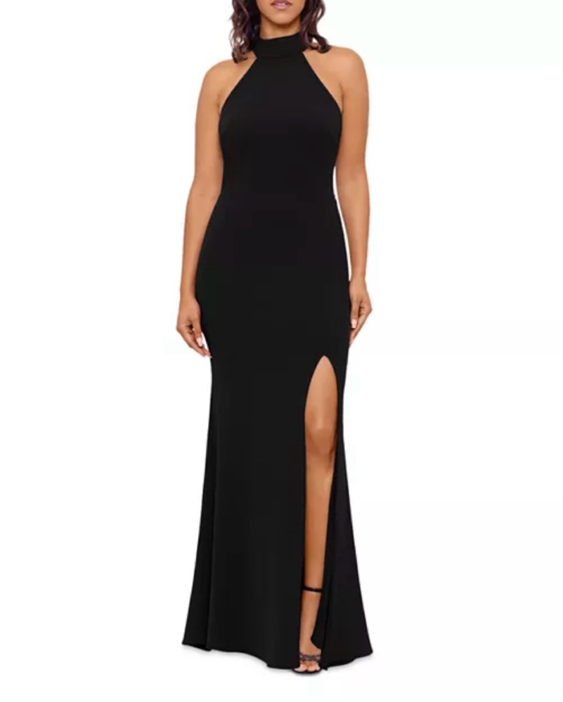 AQUA Halter-Neck Gown - Image 1
