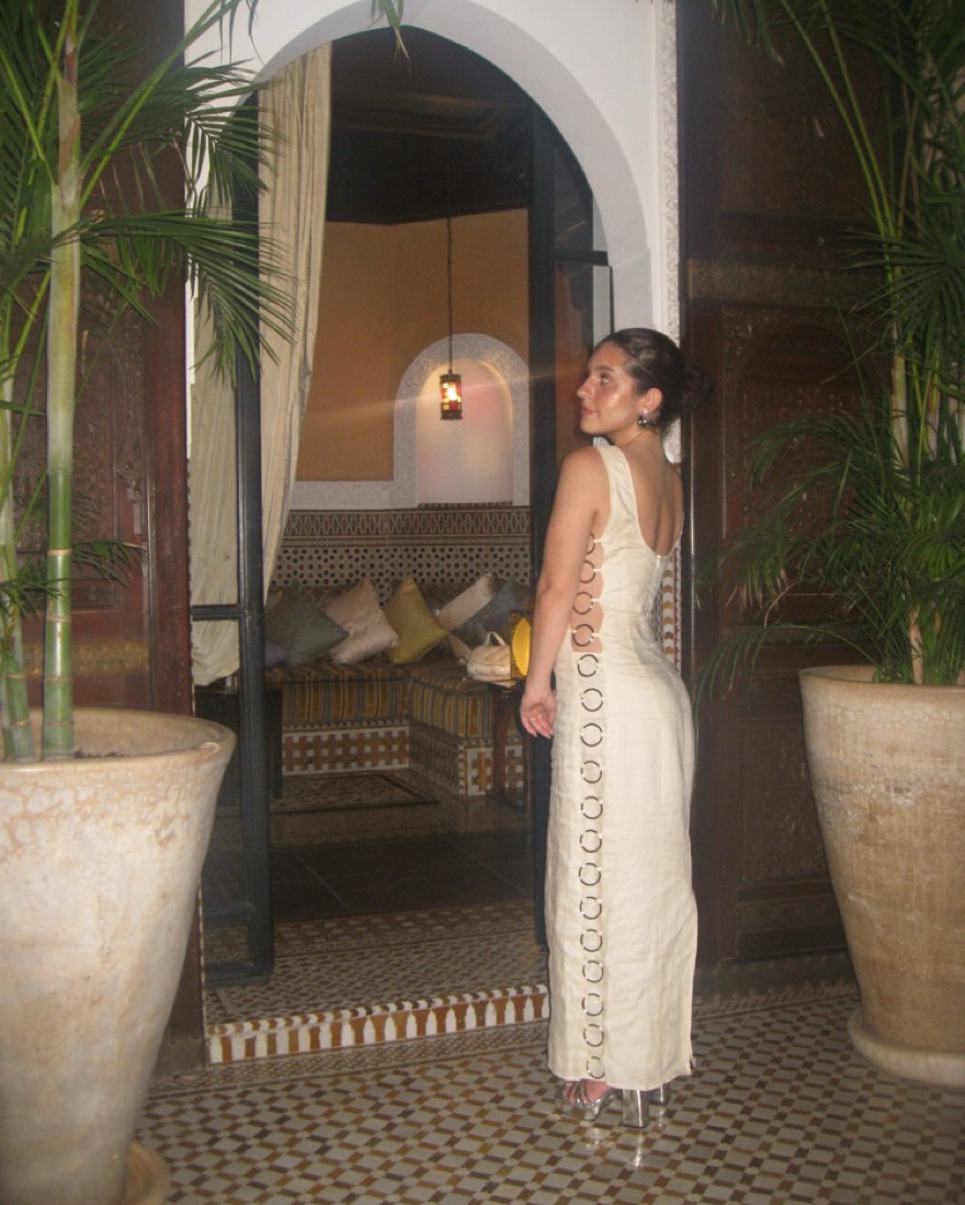 DISCOTECA LINEN MAXI DRESS CREAM by Verge Girl - Pickle