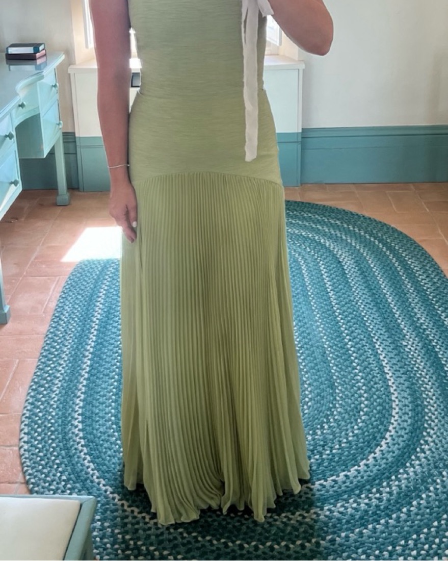 green emerald velvet dress Sunniva Gown in Green