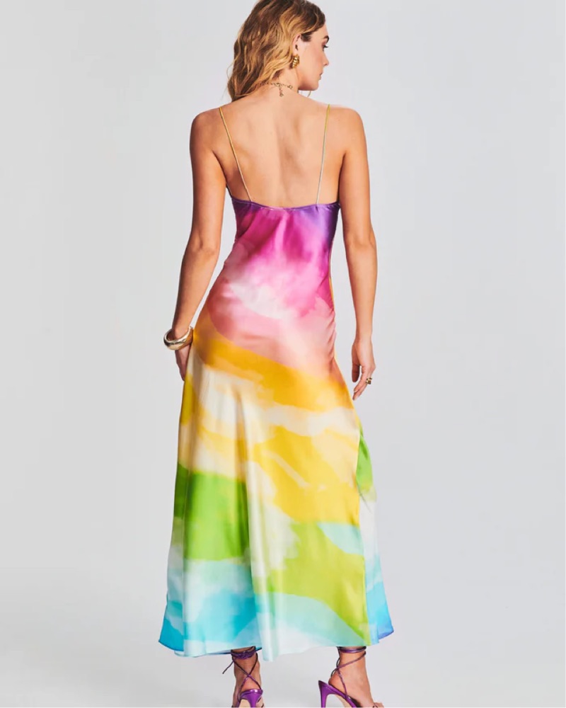Rainbow Midi Dress - Image 2