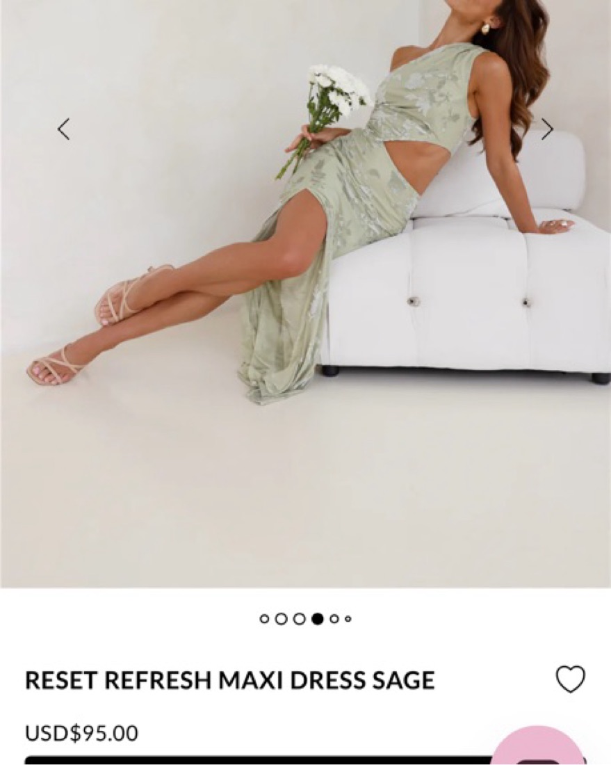 Hello Molly Sage Green Dress by Hello Molly - Pickle