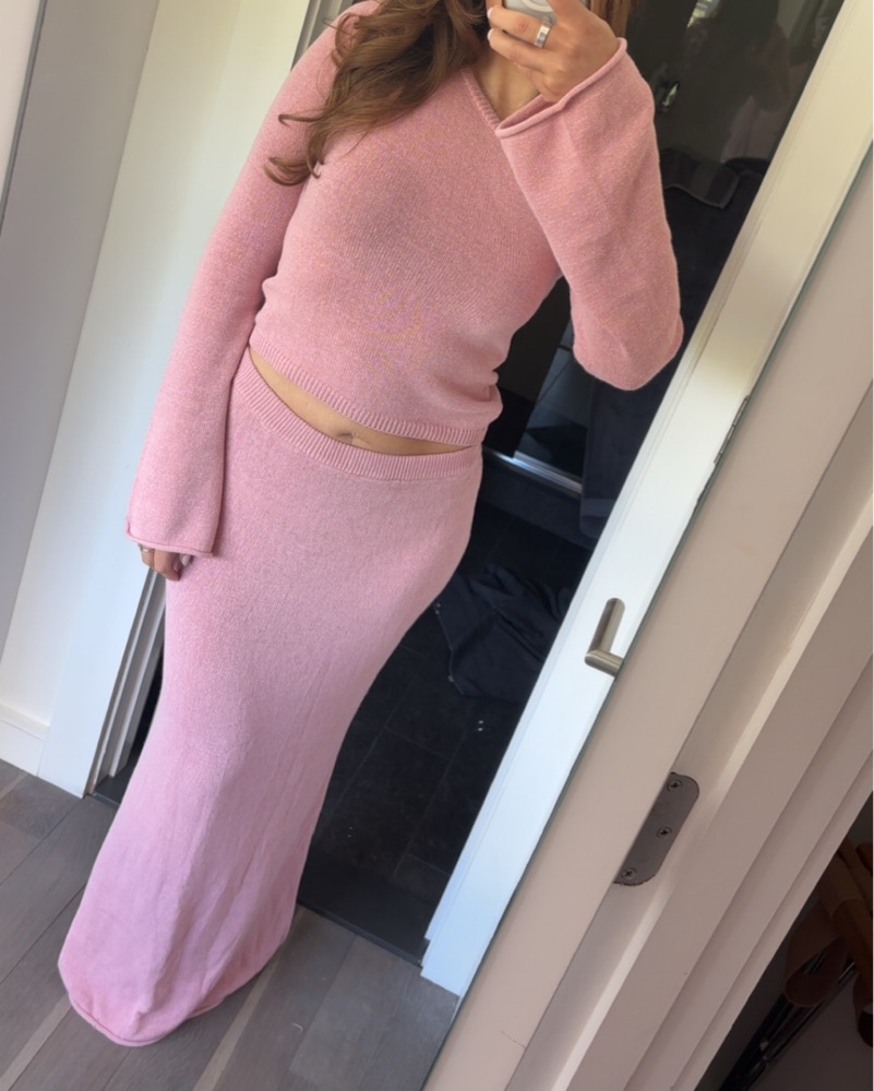 knee length dresses for ladies Long Sleeve Criss Cross Maxi Dress