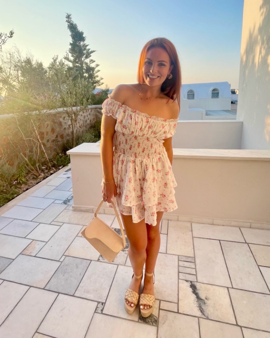 Floral Ruffle Romper  - Image 1