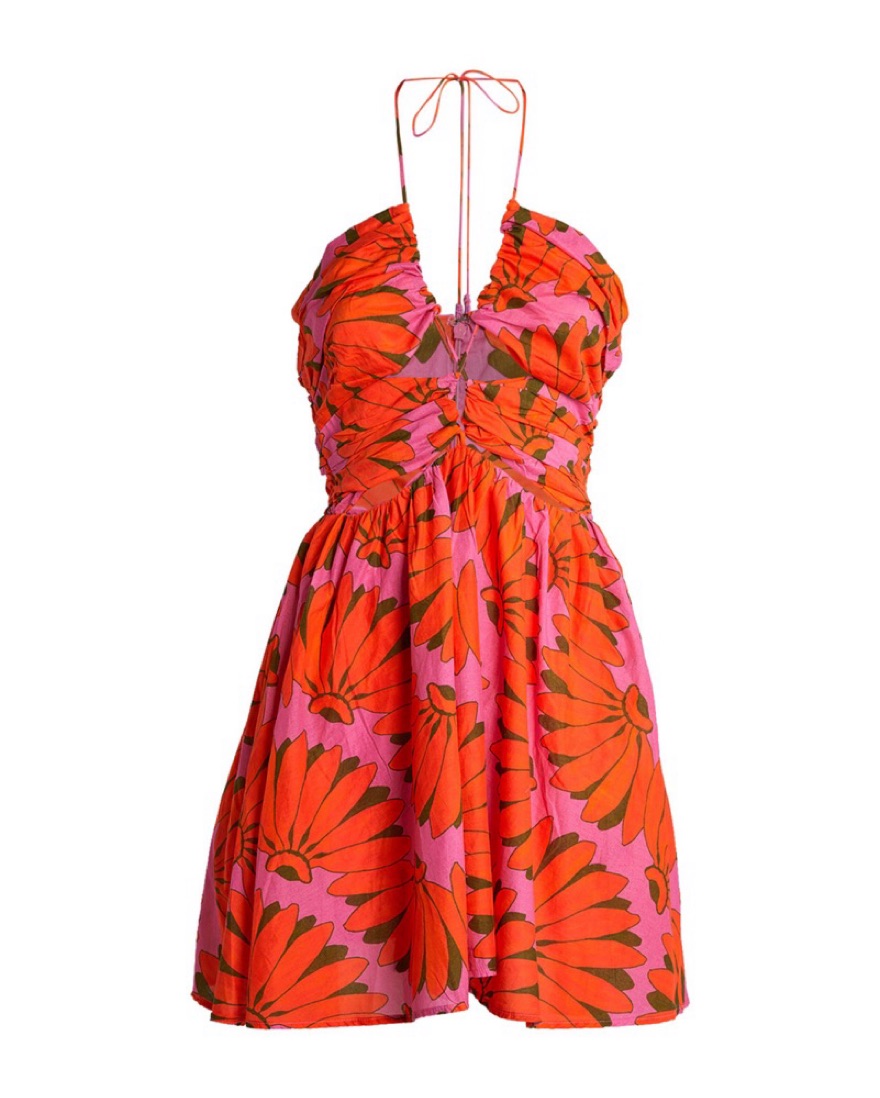 Farm Rio Copacabana Cutout Mini Dress - Image 3