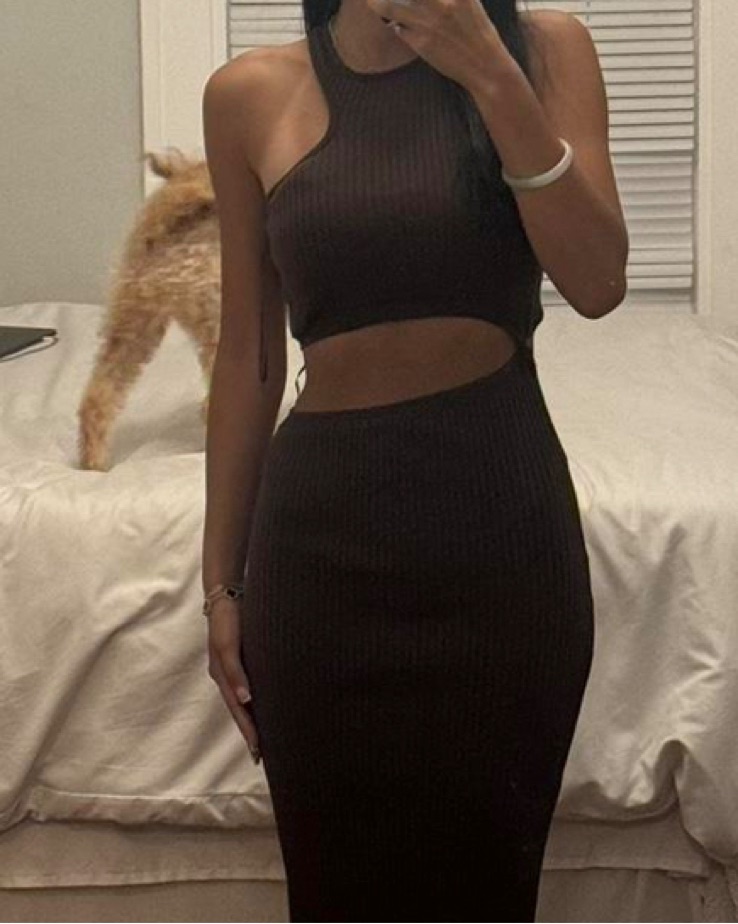 Brown Zara Cut Out Dress by Zara - Pickle