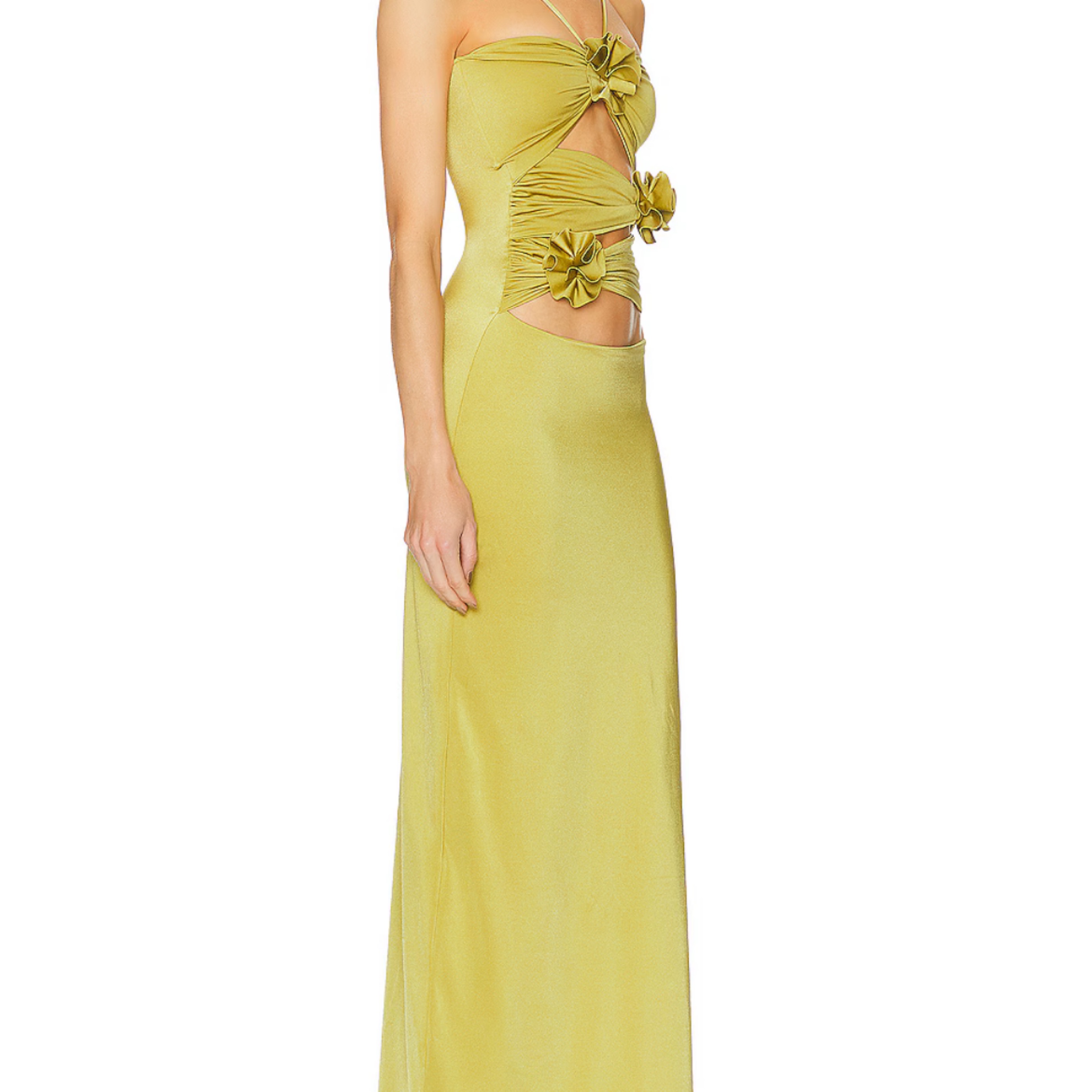 Maygel Coronel Light Green Dress by Maygel Coronel - Pickle