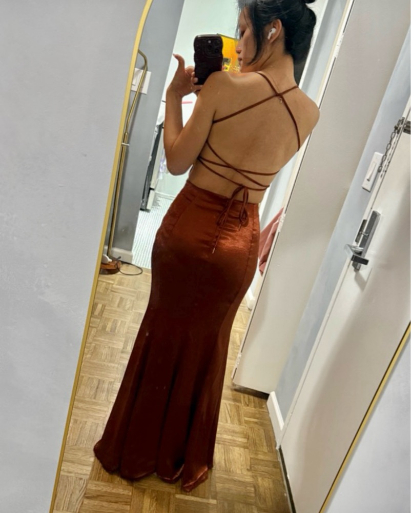 House Of CB 'Nura' Bronze Satin Maxi by House of CB
