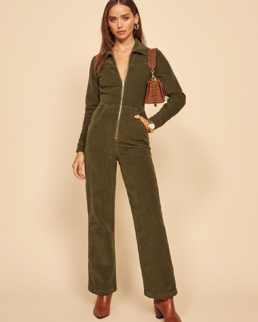 Reformation Aaron Corduroy Jumpsuit - Image 1